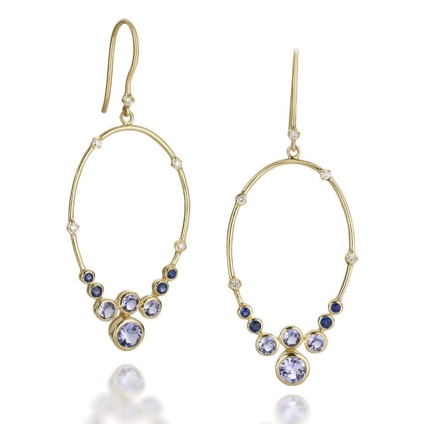 SESS-CONS-E-3 - 393839 - Constellation Gemstone Hoop Earrings